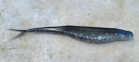 Black Saltwater Soft Plastic Fishing Lure